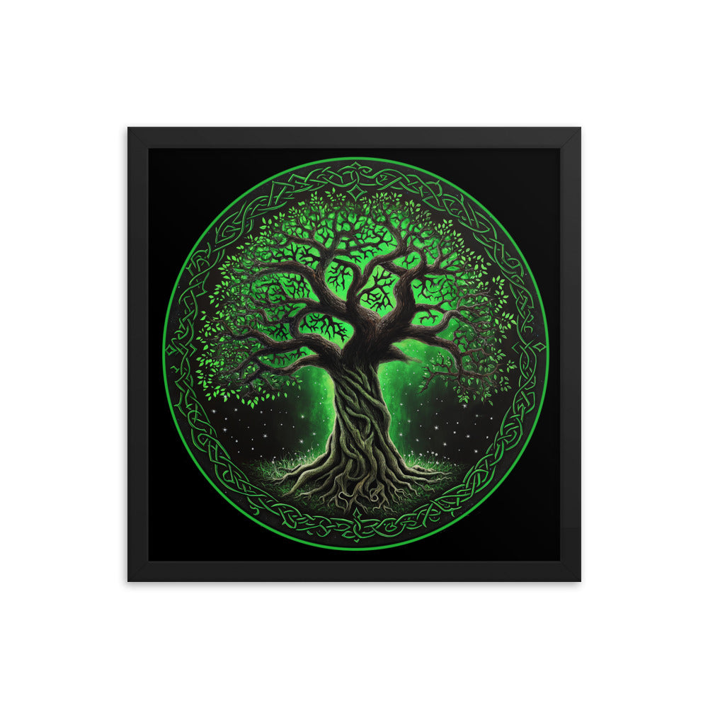 Framed Poster Celtic Tree