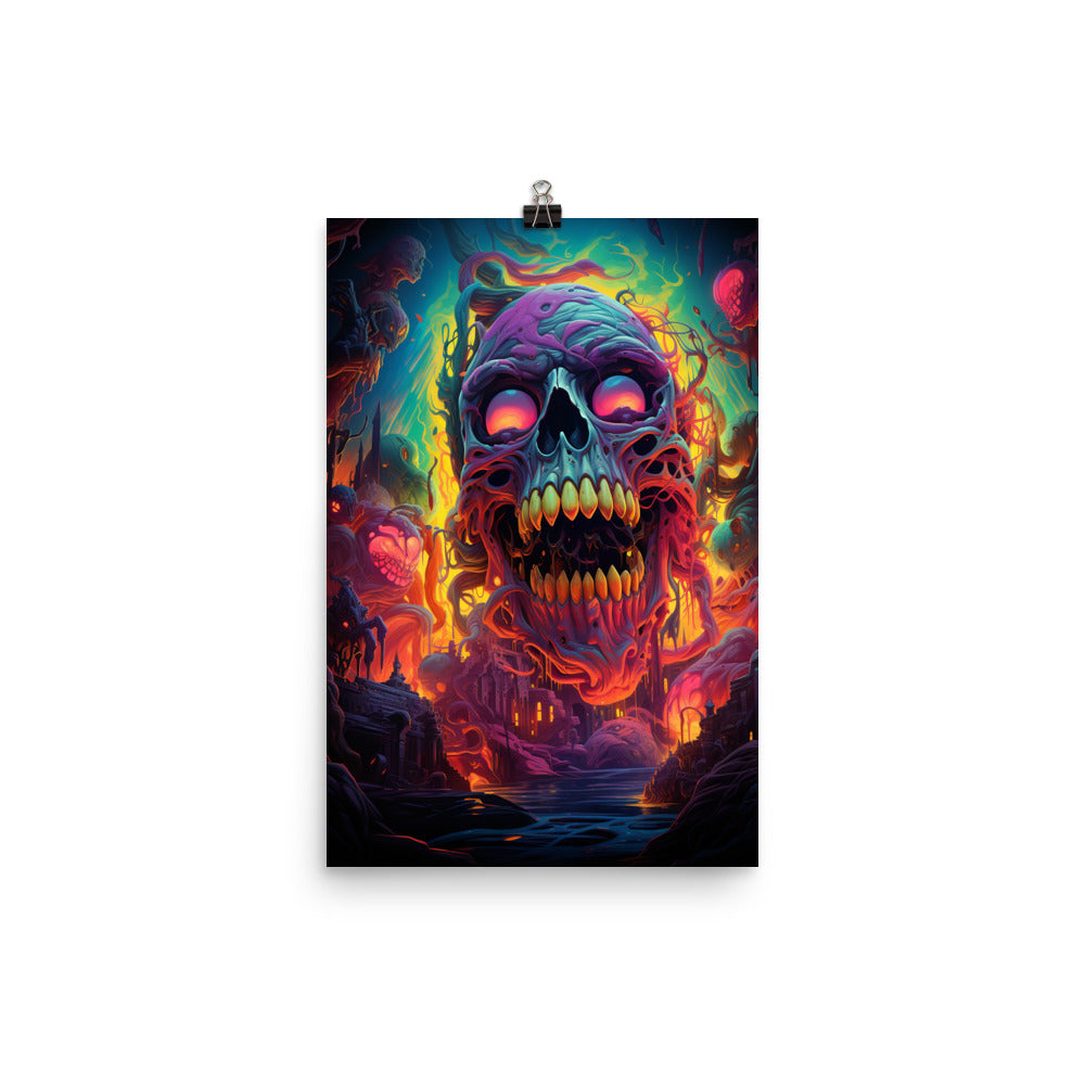 Poster Psychedelic Skull