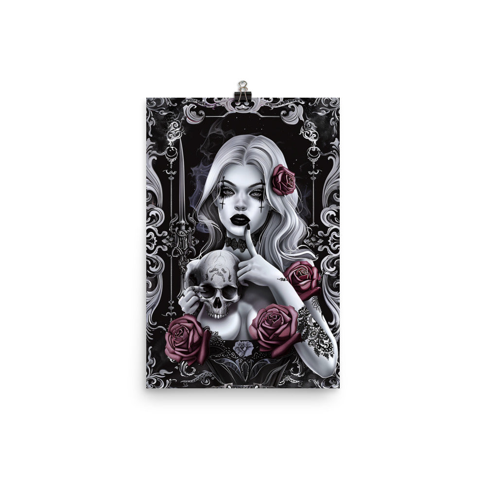 Poster Goth Girl Portrait