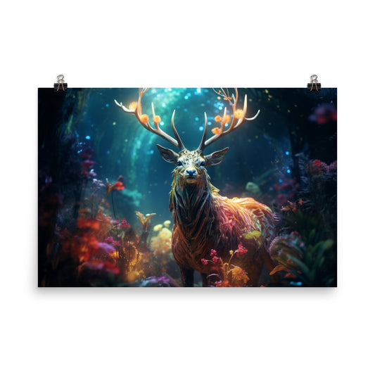 Poster Enchanted Forest Stag