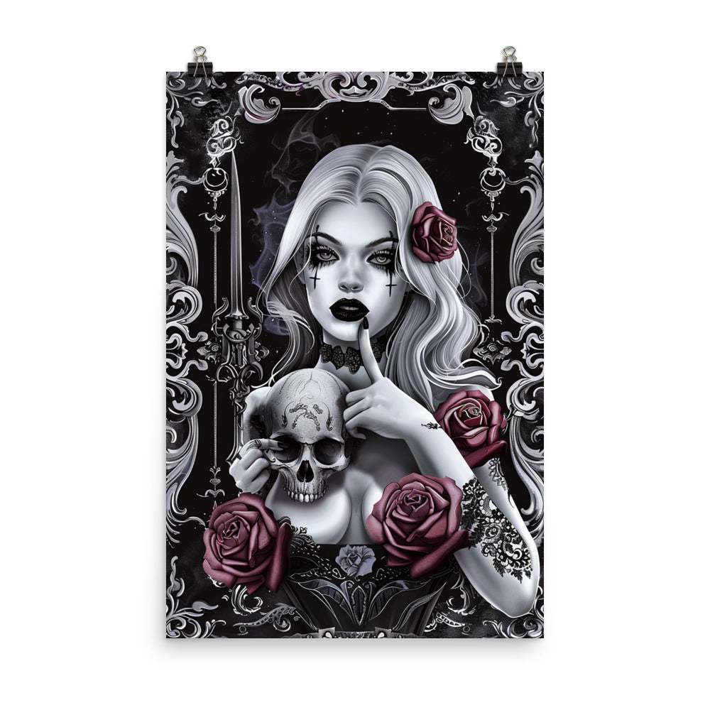 Poster Goth Girl Portrait